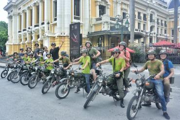 Wonderful Hanoi on motorbike and vintage jeep